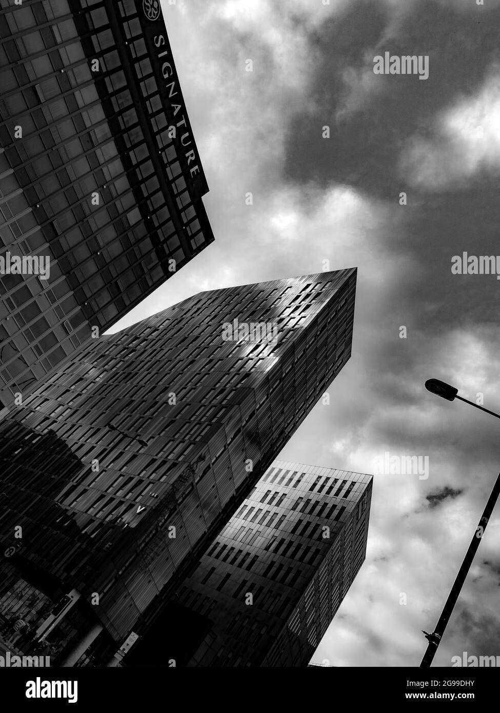 Edifici moderni Gallowgate, Newcastle upon Tyne, Tyneside, Foto Stock