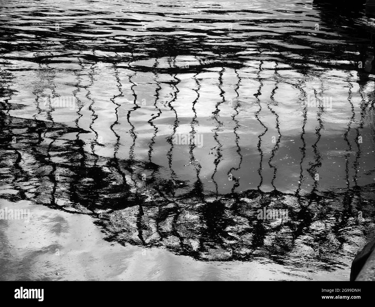 Tyne Bridge Reflection, Newcastle upon Tyne, Tyneside, Foto Stock