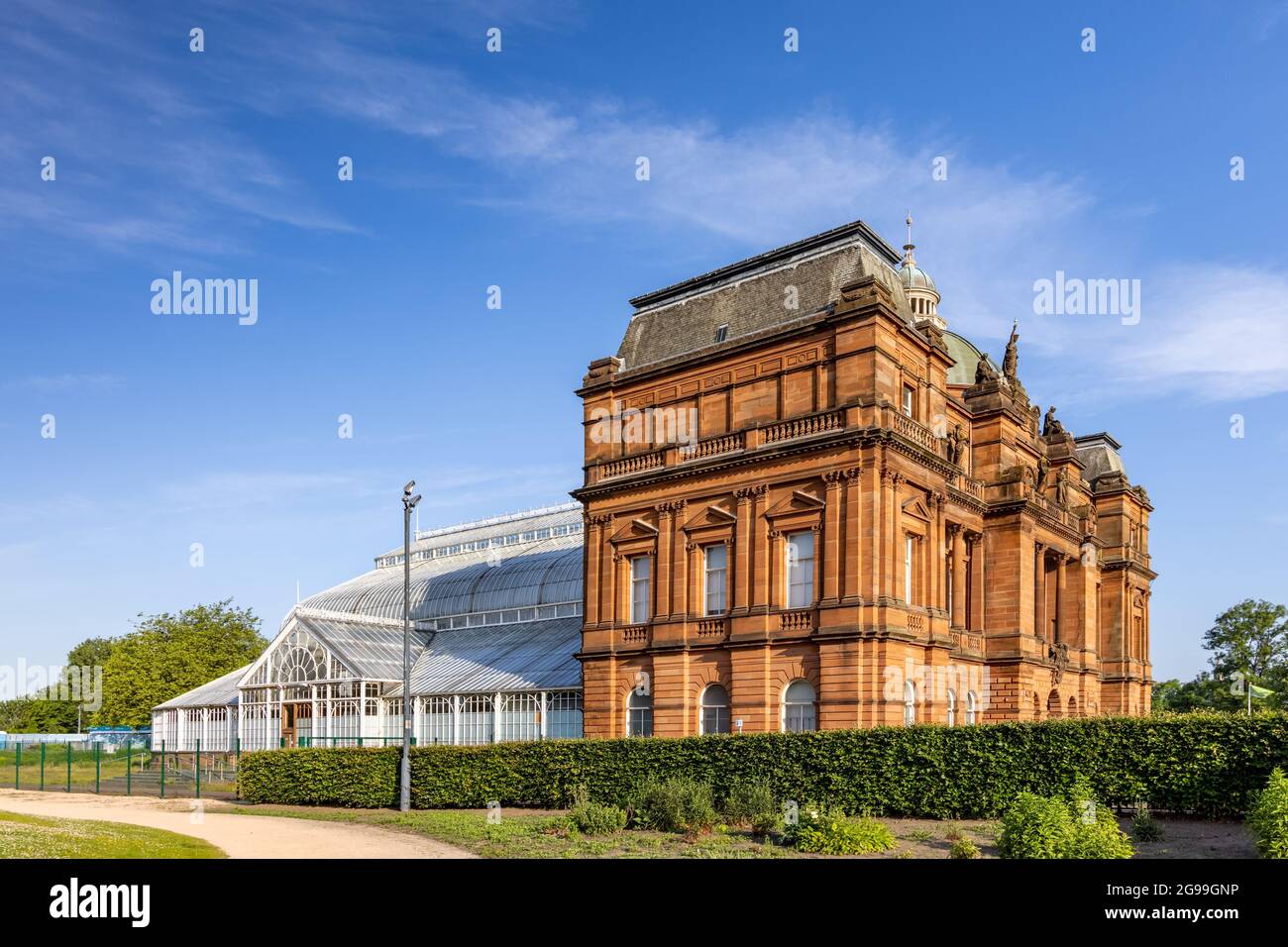 Il People’s Palace è un museo di storia sociale situato nella storica Glasgow Green in Scozia, Regno Unito Foto Stock