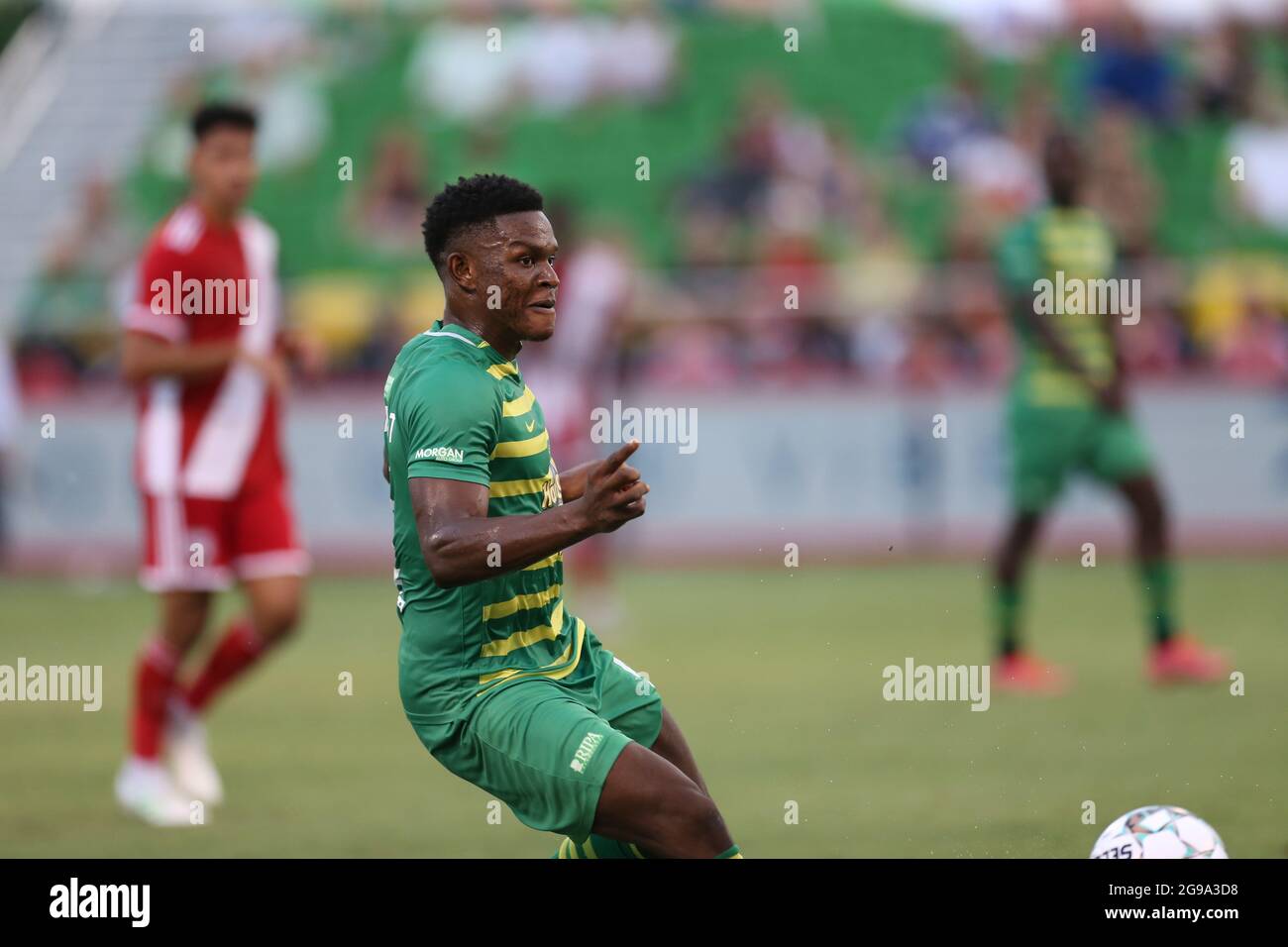 San Pietroburgo, FL USA; durante una partita di calcio USL, sabato 24 2021 luglio, a San Pietroburgo, la Fla. I Rowdies sconfisse Loudoun United FC 3-1 (Kim Huk Foto Stock