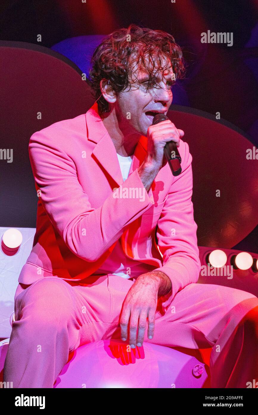 Mika lors de son Concert à Lille le 15 dicembre 2019. Foto Stock