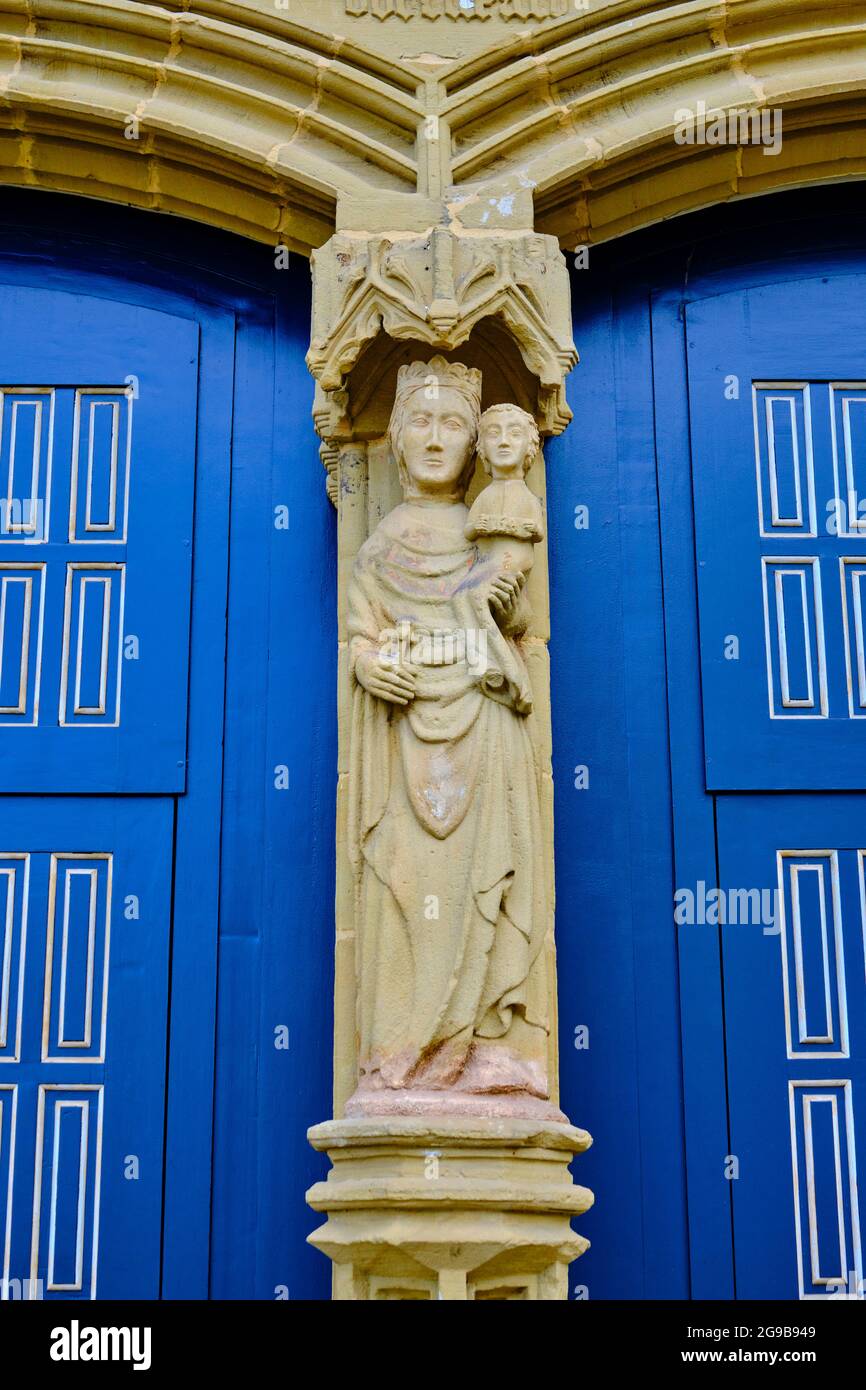 Spagna, Paesi Baschi Spagnoli, Biscaglia, Gernika-Lumo, Chiesa di Santa Maria Foto Stock