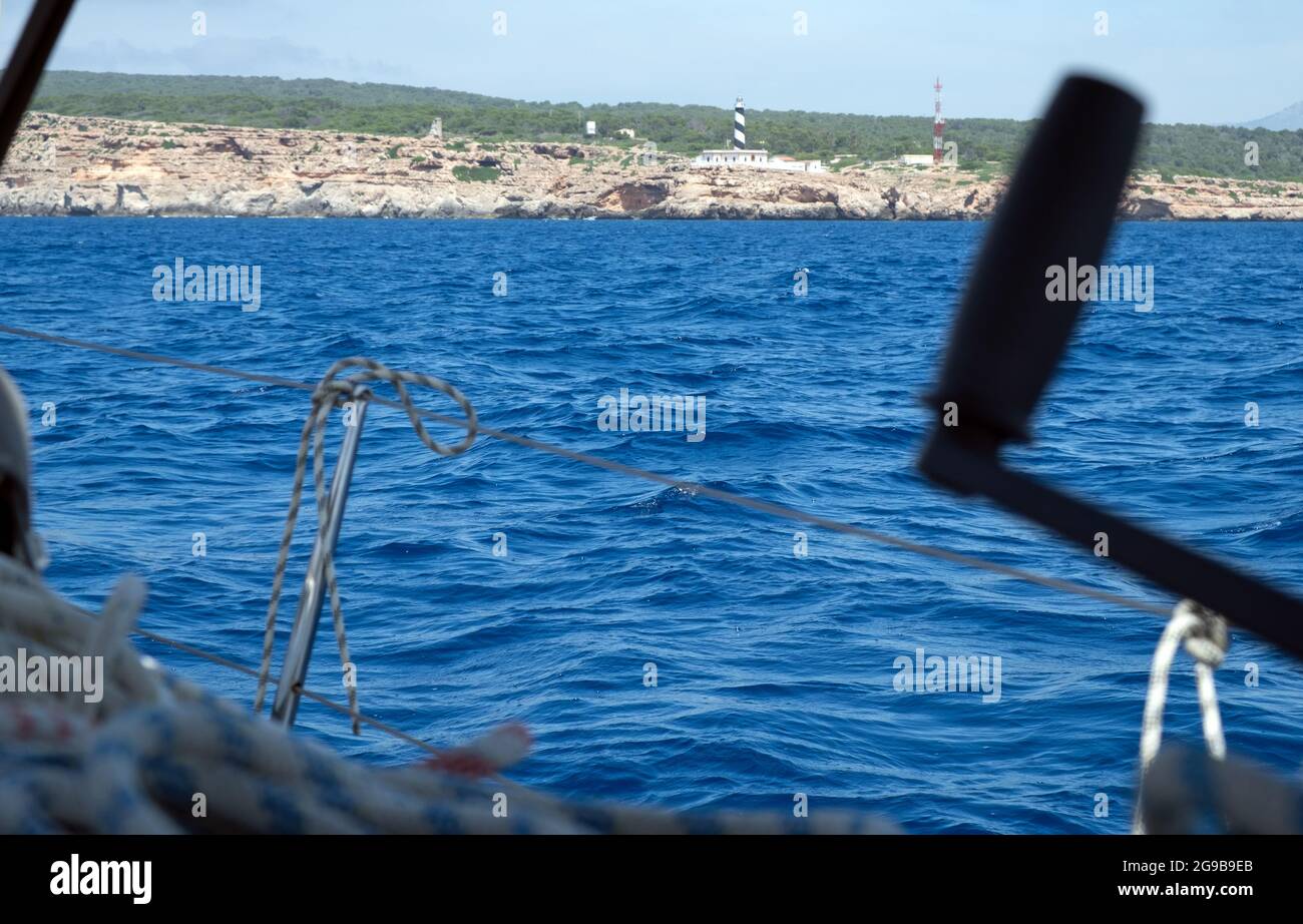 Vela a Maiorca, Maiorca, Isole Baleari Foto Stock