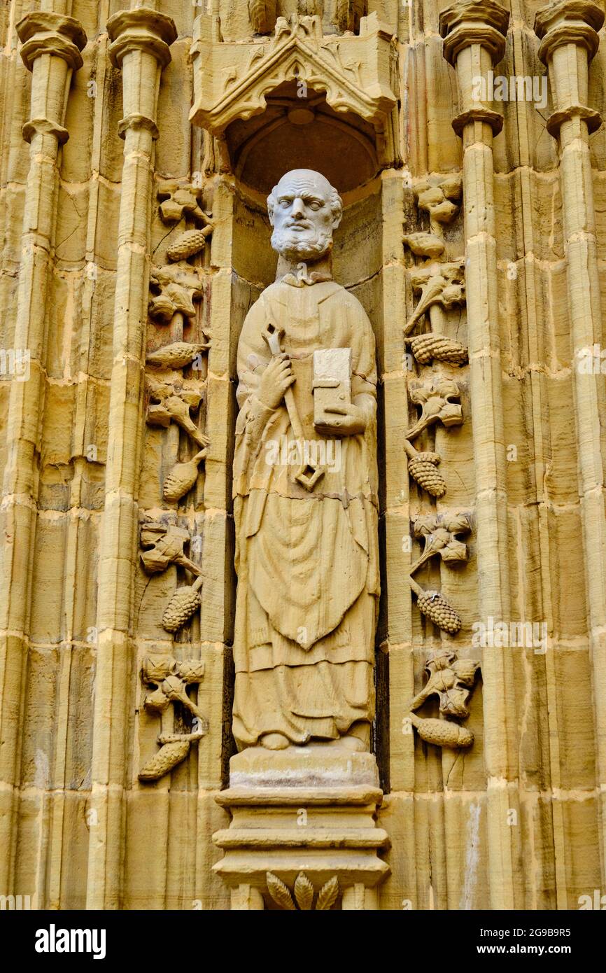 Spagna, Paesi Baschi Spagnoli, Biscaglia, Gernika-Lumo, Chiesa di Santa Maria Foto Stock