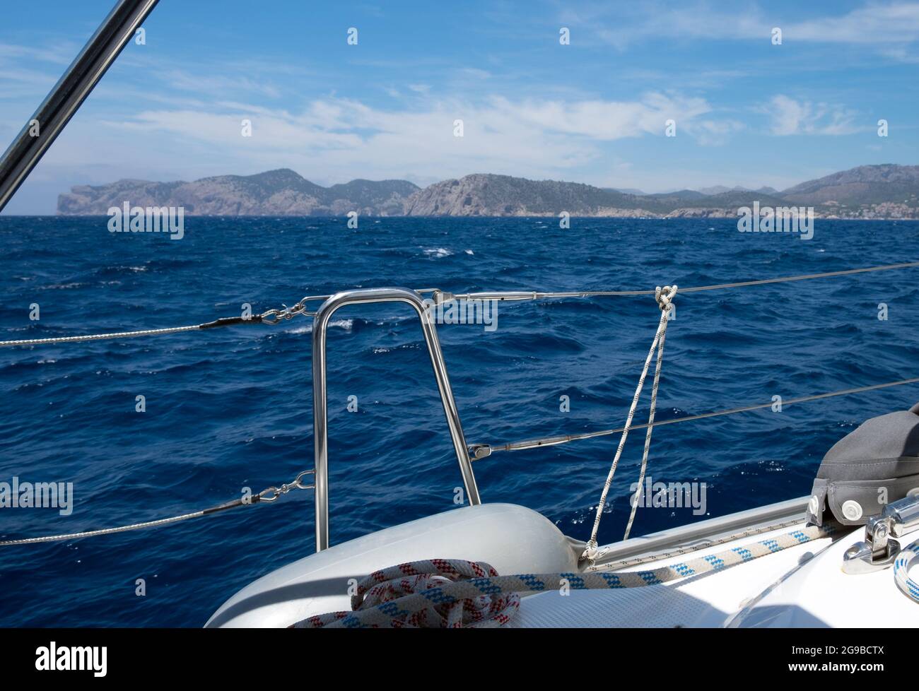 Vela a Maiorca, Maiorca, Isole Baleari Foto Stock
