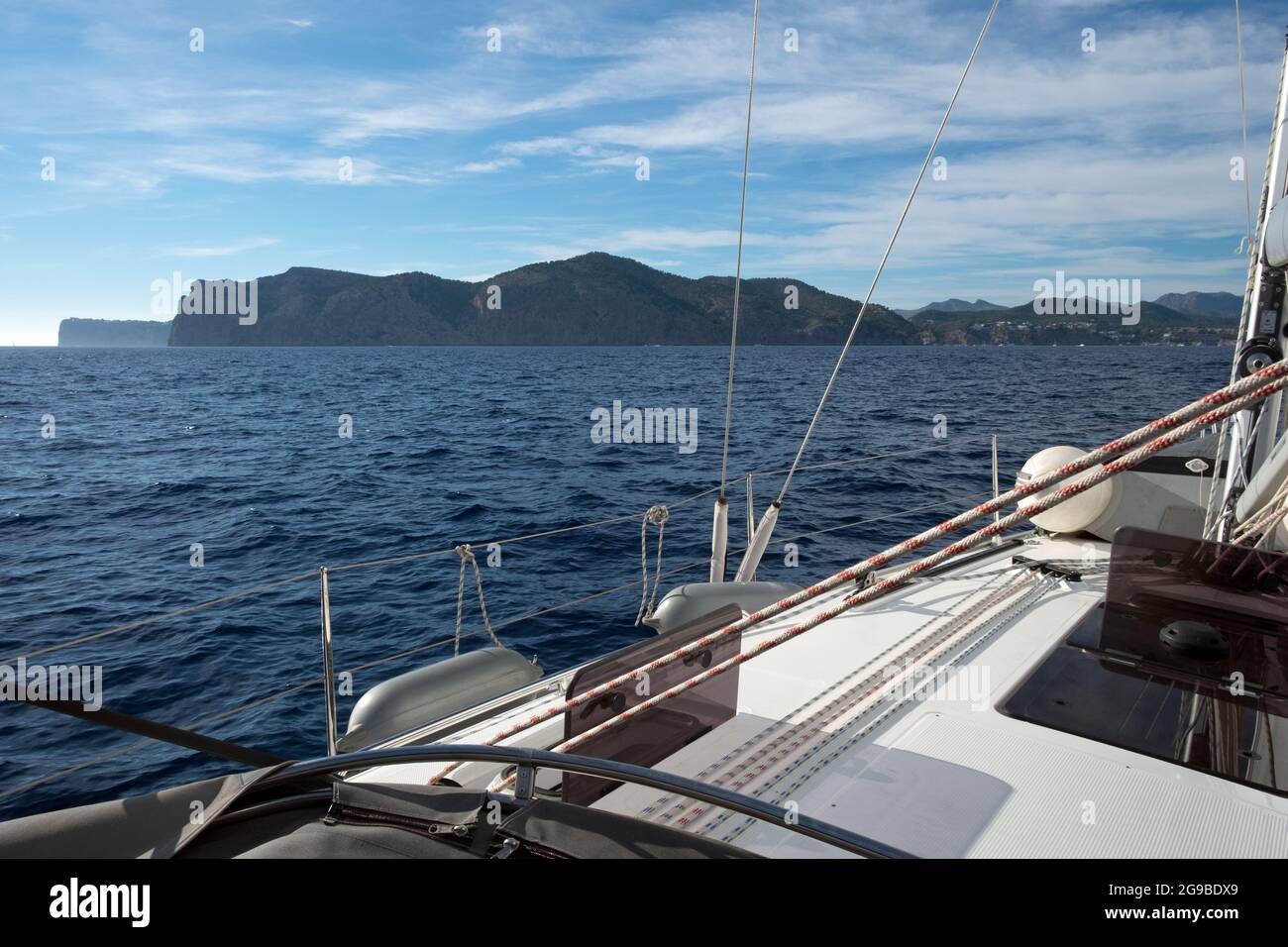 Vela a Maiorca, Maiorca, Isole Baleari Foto Stock