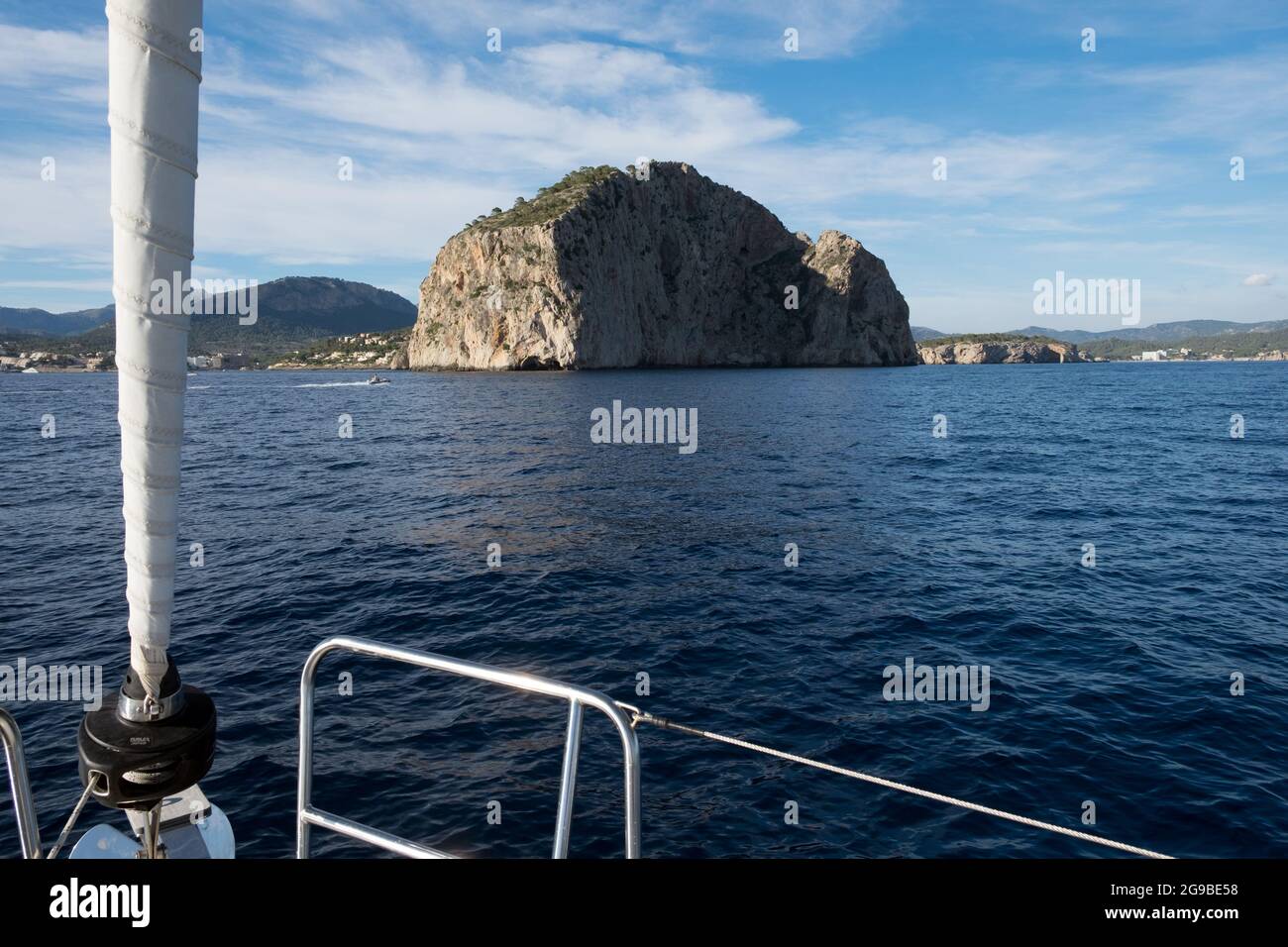 Vela a Maiorca, Maiorca, Isole Baleari Foto Stock
