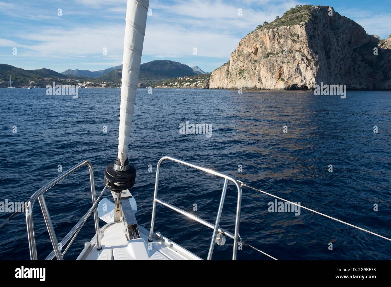 Vela a Maiorca, Maiorca, Isole Baleari Foto Stock
