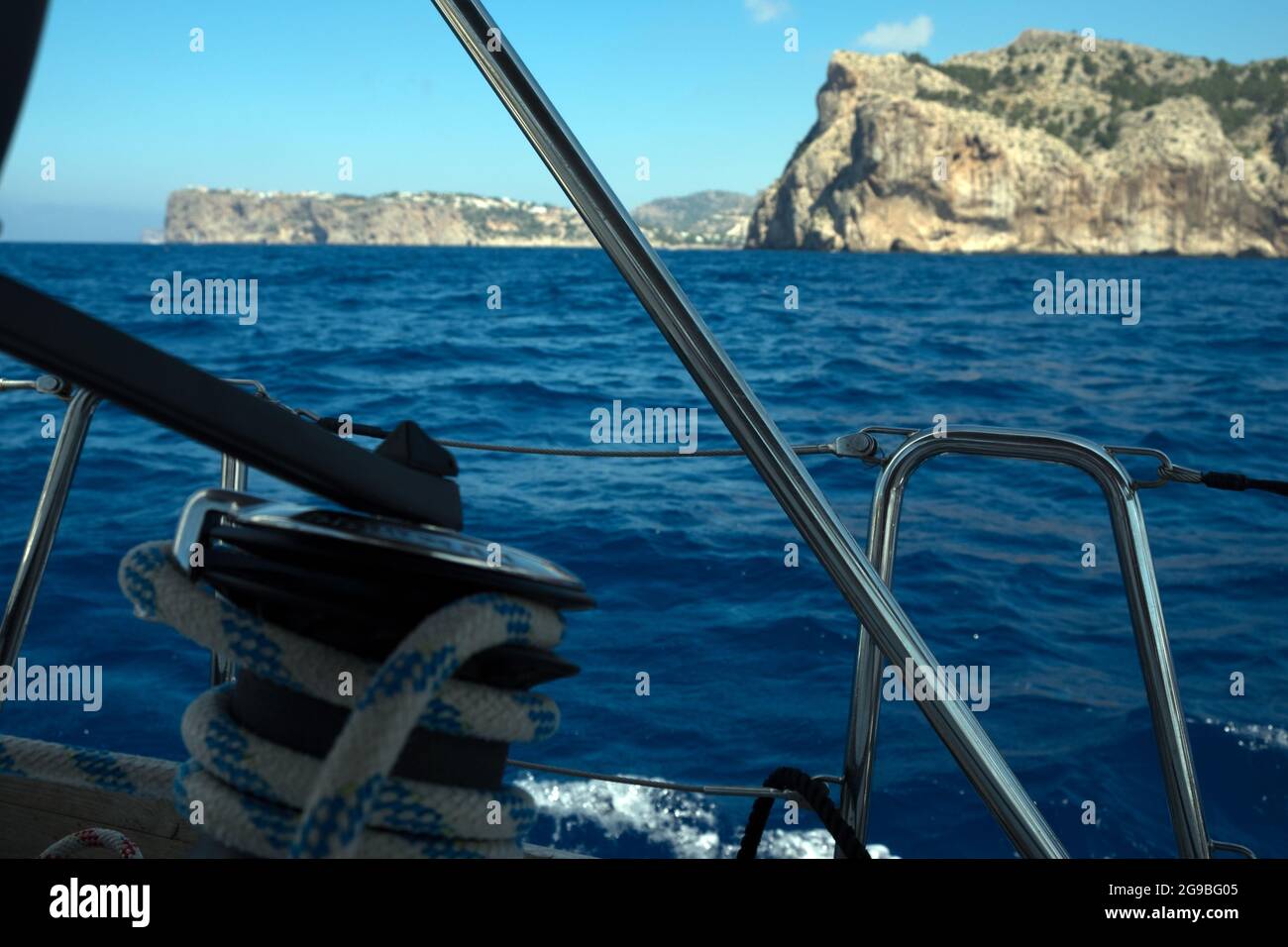 Vela a Maiorca, Maiorca, Isole Baleari Foto Stock
