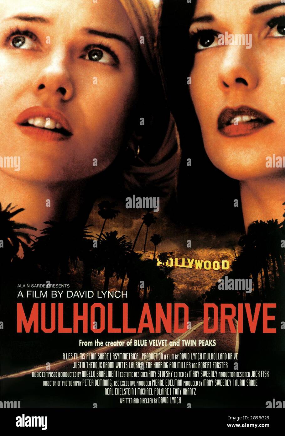 MULHOLLAND DRIVE (2001) -titolo originale: MULHOLLAND DR.-, diretto da DAVID LYNCH. CREDIT: THE PICTURE FACTORY ASYMMETRICAL PRODUCTIONS/IMAGINE TELEVIS / ALBUM Foto Stock