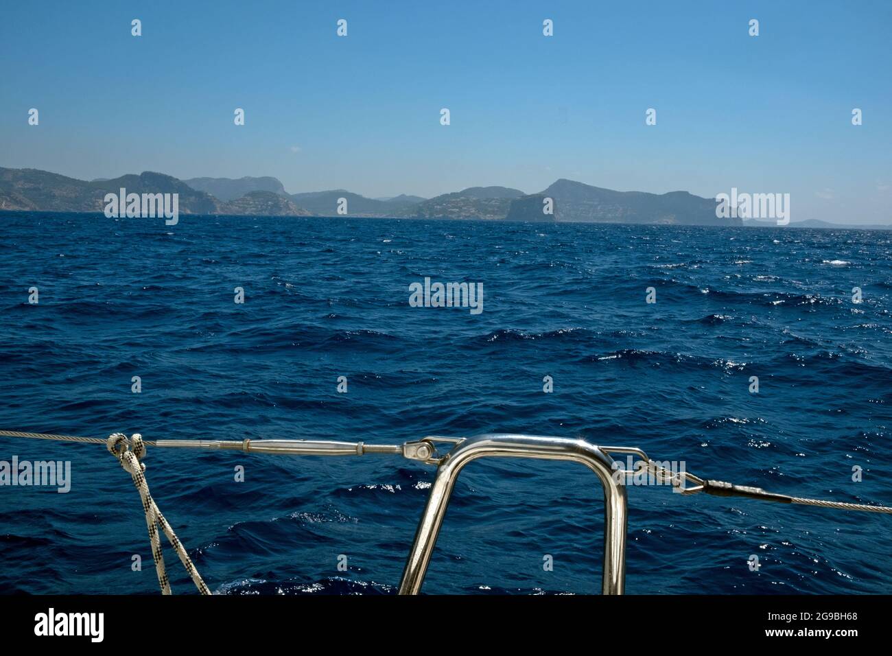Vela a Maiorca, Maiorca, Isole Baleari Foto Stock