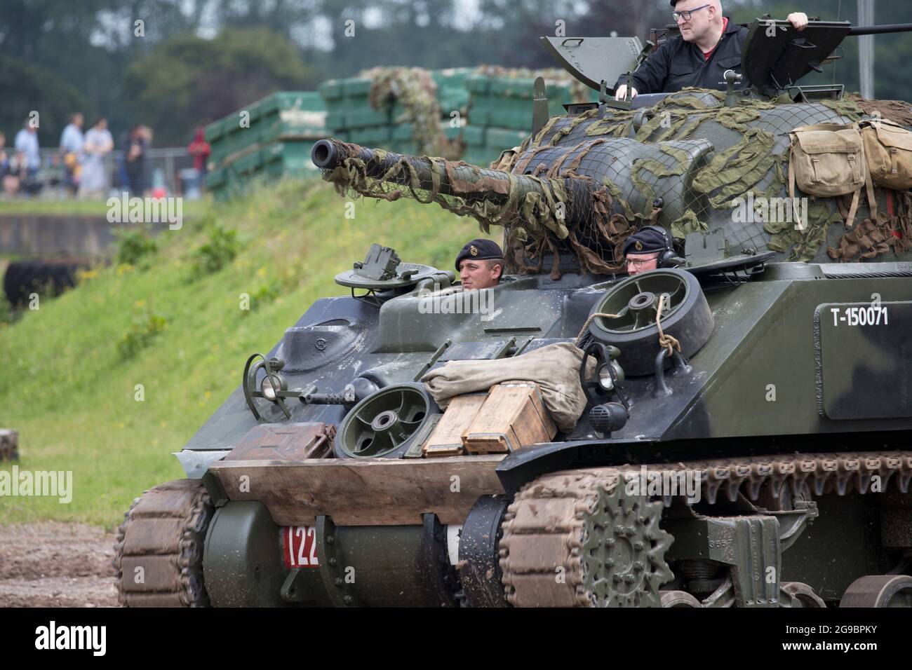 M4A2 Sherman serbatoio medio, Bovington Tank museo, Dorset Inghilterra Foto Stock