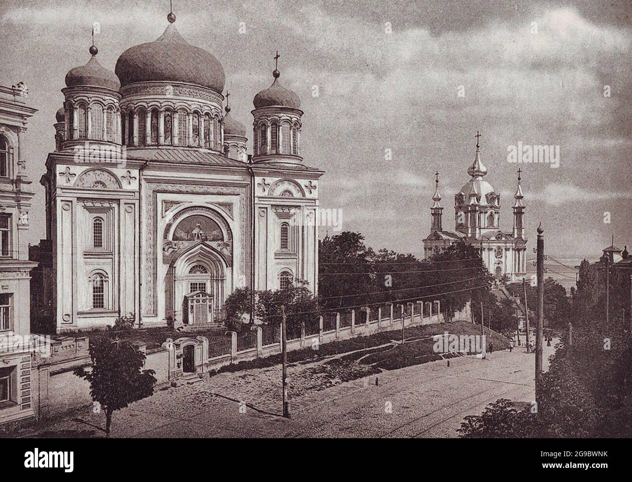 Chiesa della Titla - Kiev, Ucraina, circa 1900 Foto Stock