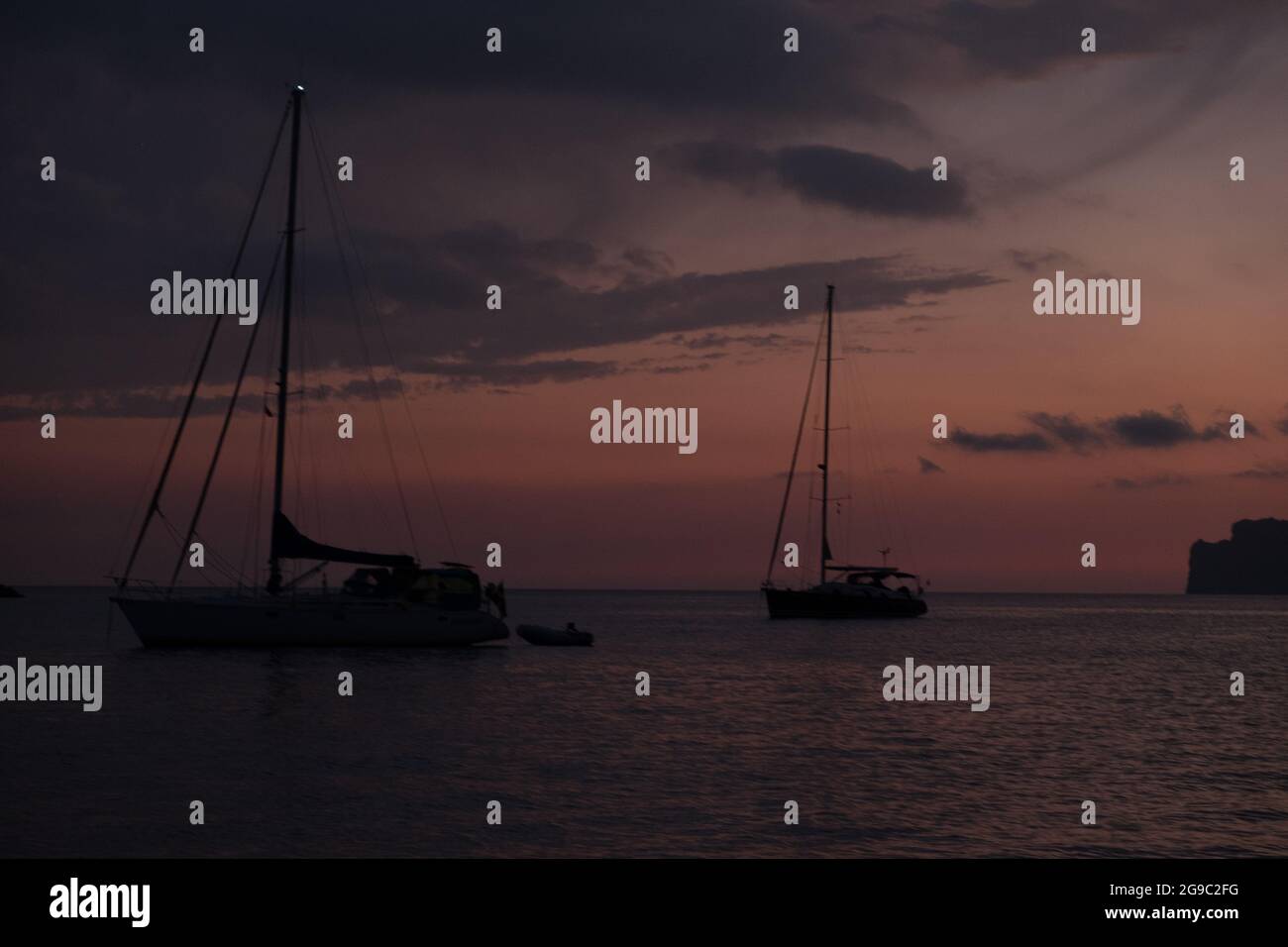 Vela a Maiorca, Maiorca, Isole Baleari Foto Stock