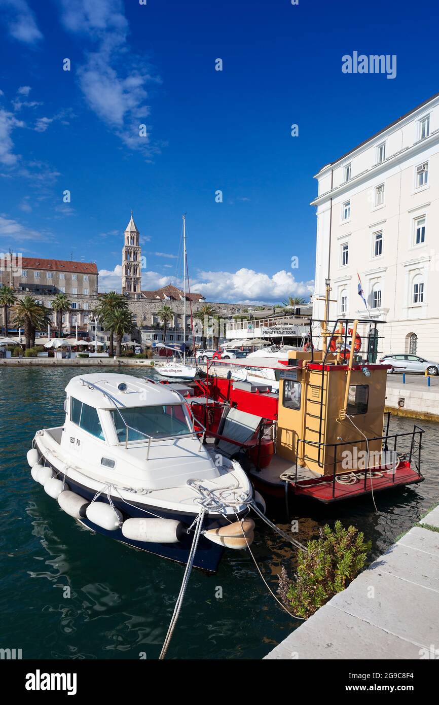Porto di Spalato, Dalmazia, Croazia Foto Stock