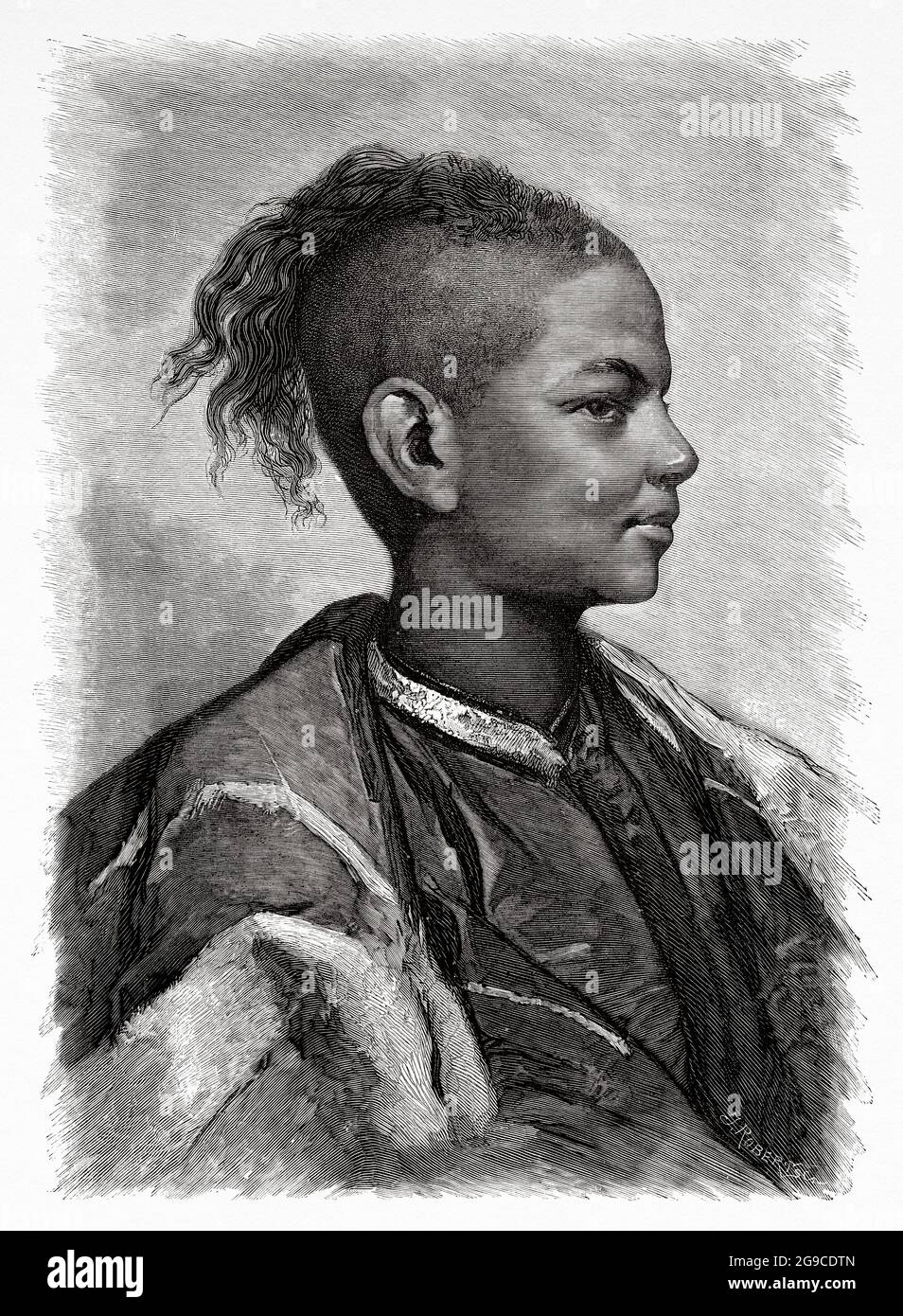 Mahmud Muhtar Pasha (1867-1935) è stato un ufficiale e diplomatico militare turco di origine ottomana, figlio del Grand Vizier Ahmed Muhtar Pasha. Egitto, Nord Africa. Antica illustrazione del 19 ° secolo inciso da El Mundo Ilustrado 1879 Foto Stock