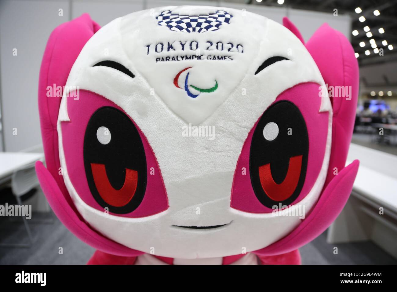 Tokio, Giappone. 23 luglio 2021. Someity, mascotte ufficiale delle Paralimpiadi. Le Olimpiadi di Tokyo 2020 si terranno dal 23.07.2021 al 08.08.2021. Credit: Friso Gentsch/dpa/Alamy Live News Foto Stock