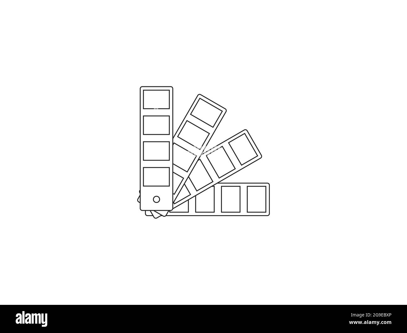 Disegno vettoriale. disegno piatto. Icona pantone per la progettazione dei colori Illustrazione Vettoriale