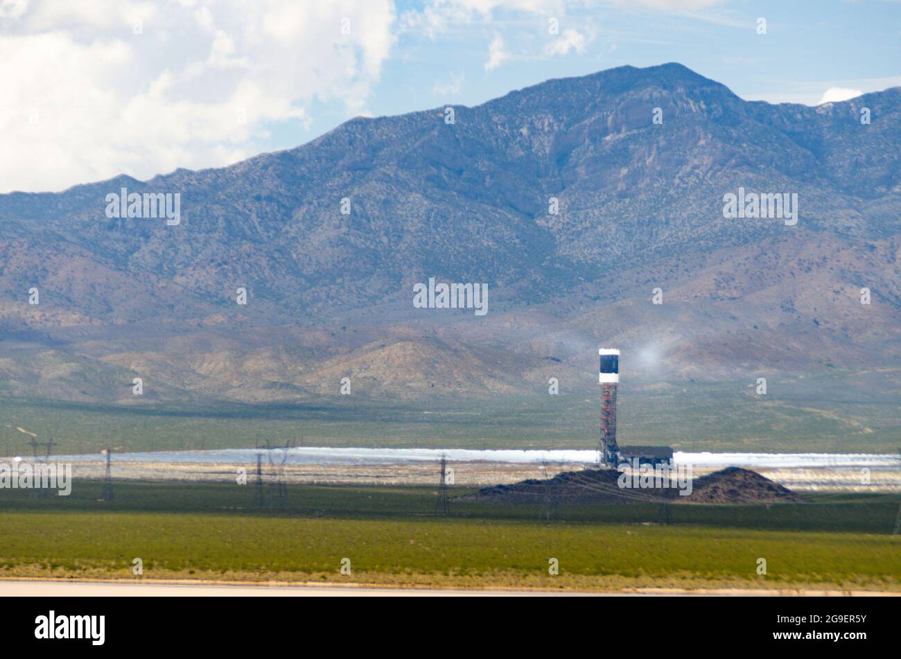 Ivanpah Solar Power Staion, vicino a Las Vegas Nevada Foto Stock