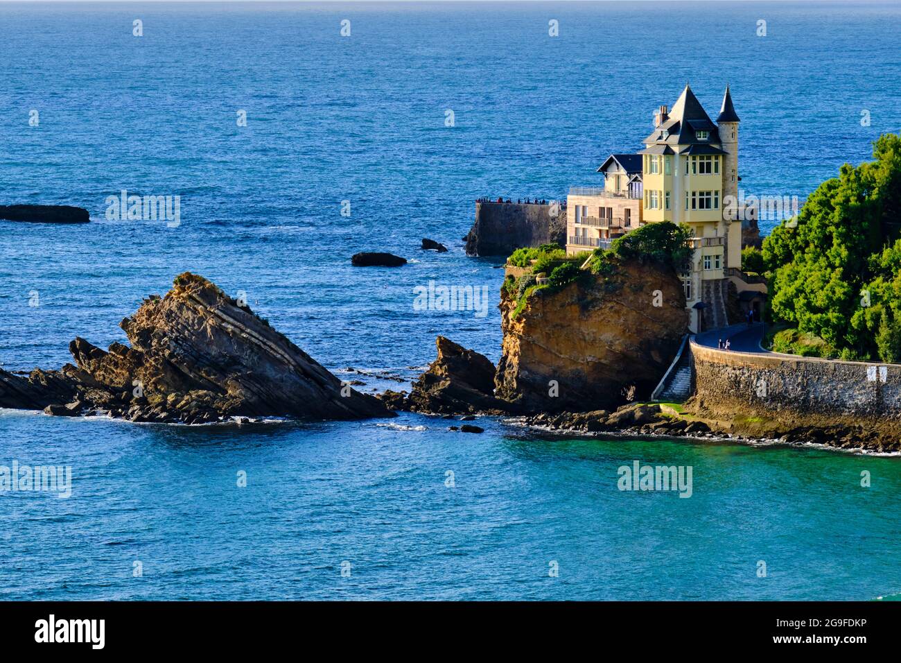 Francia, Pirenei Atlantici (64), Paesi Baschi, Biarritz, villa Belza Foto Stock