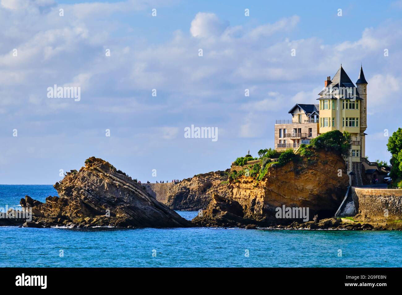 Francia, Pirenei Atlantici (64), Paesi Baschi, Biarritz, villa Belza Foto Stock