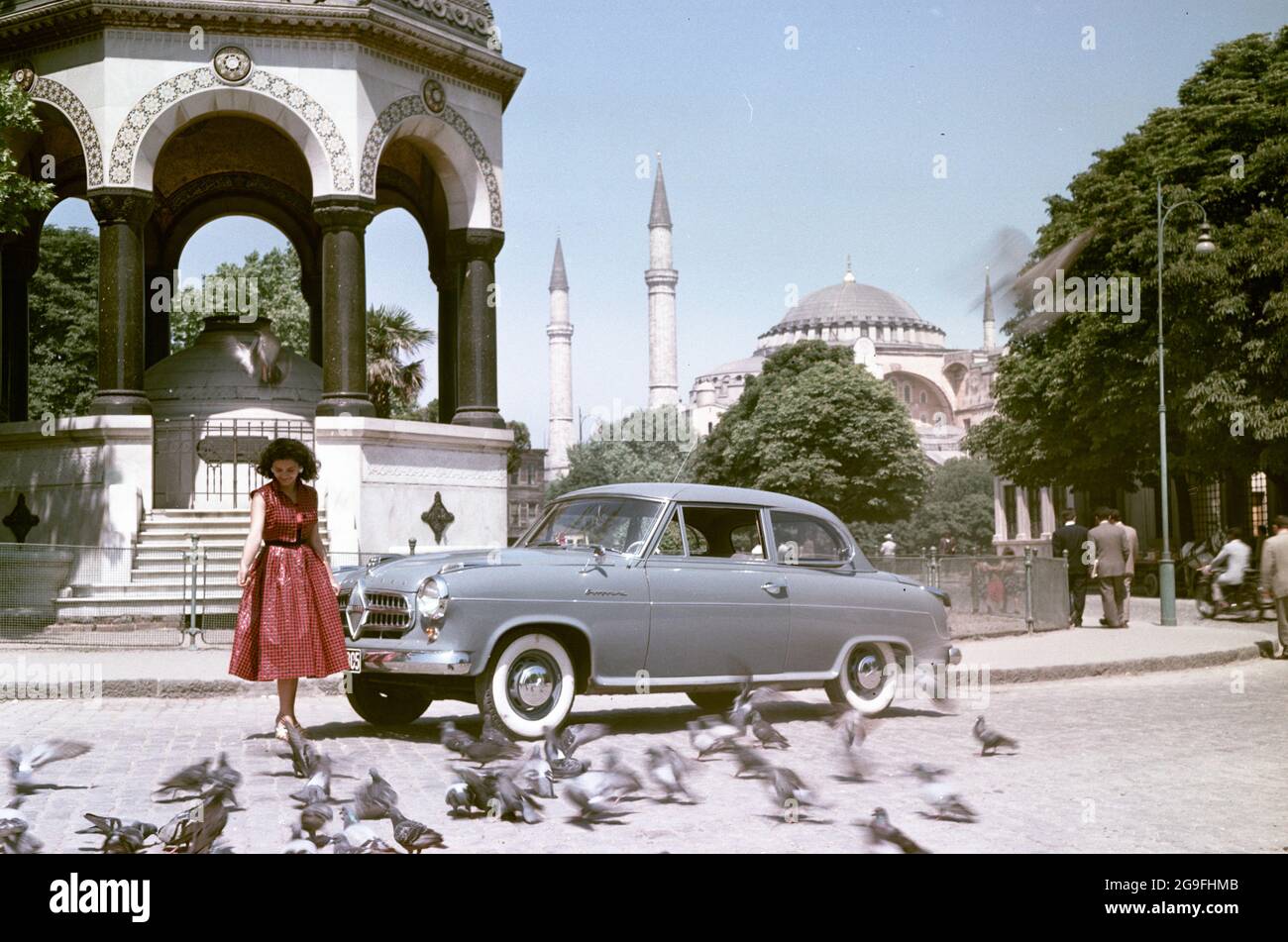 Trasporti, auto, Borgward Isabella TS, Turchia 1956, DIRITTI-AGGIUNTIVI-AUTORIZZAZIONE-INFORMAZIONI-NON-DISPONIBILI Foto Stock