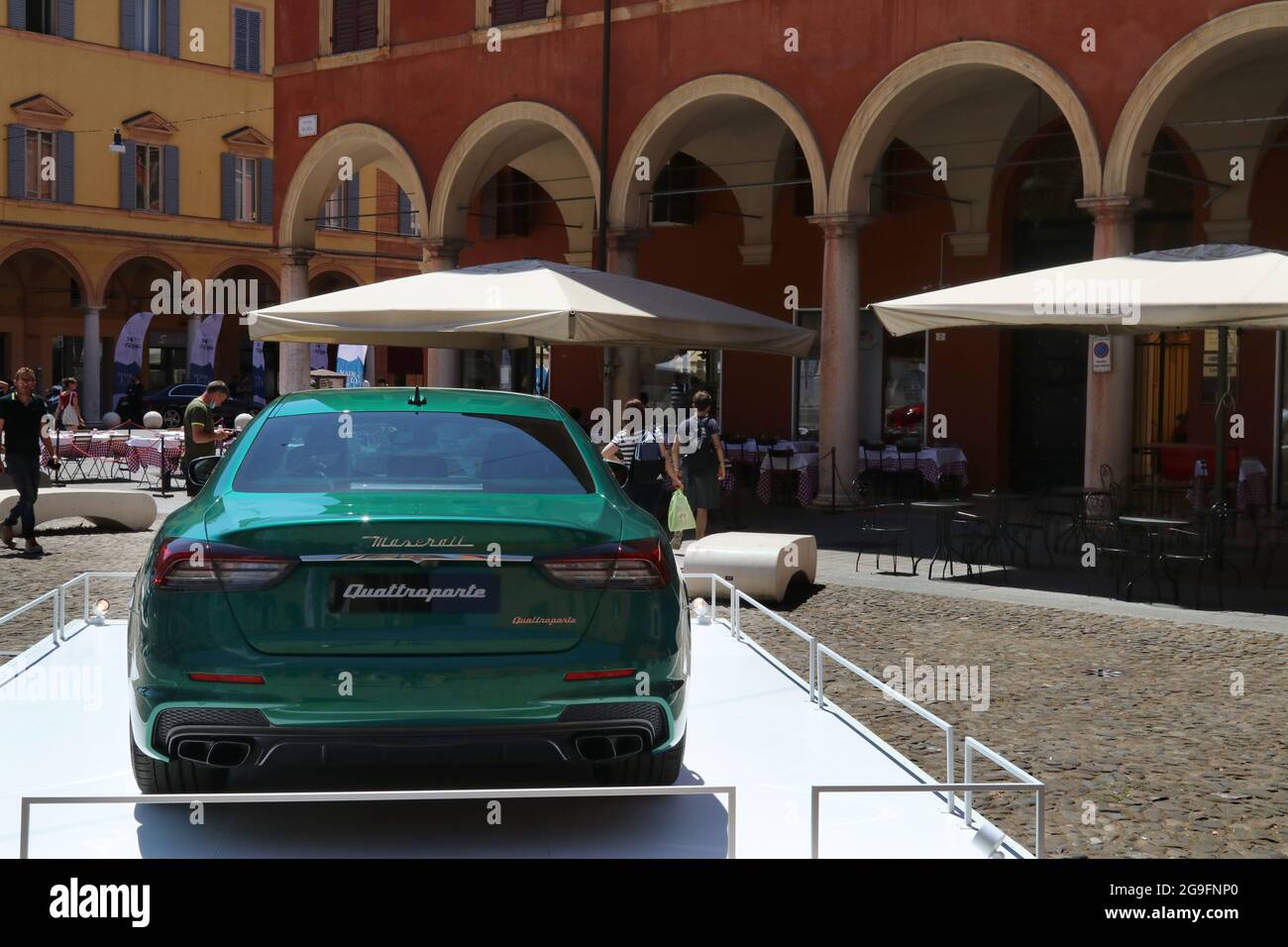 MODENA, ITALIA, 1 luglio 2021 - Motor Valley Fest Exhibition, Maserati Quattroporte back side detail Foto Stock