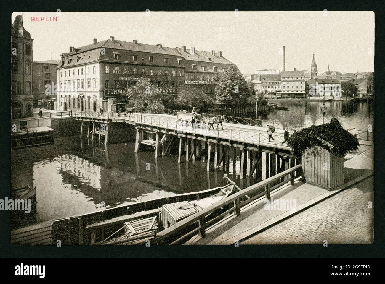 Geografia / viaggio, Germania, Berlino, Berlino Mitte, Inselbrücke ( ponte dell'isola ), intorno al 1890°, DIRITTI-AGGIUNTIVI-AUTORIZZAZIONE-INFORMAZIONI-NON-DISPONIBILI Foto Stock