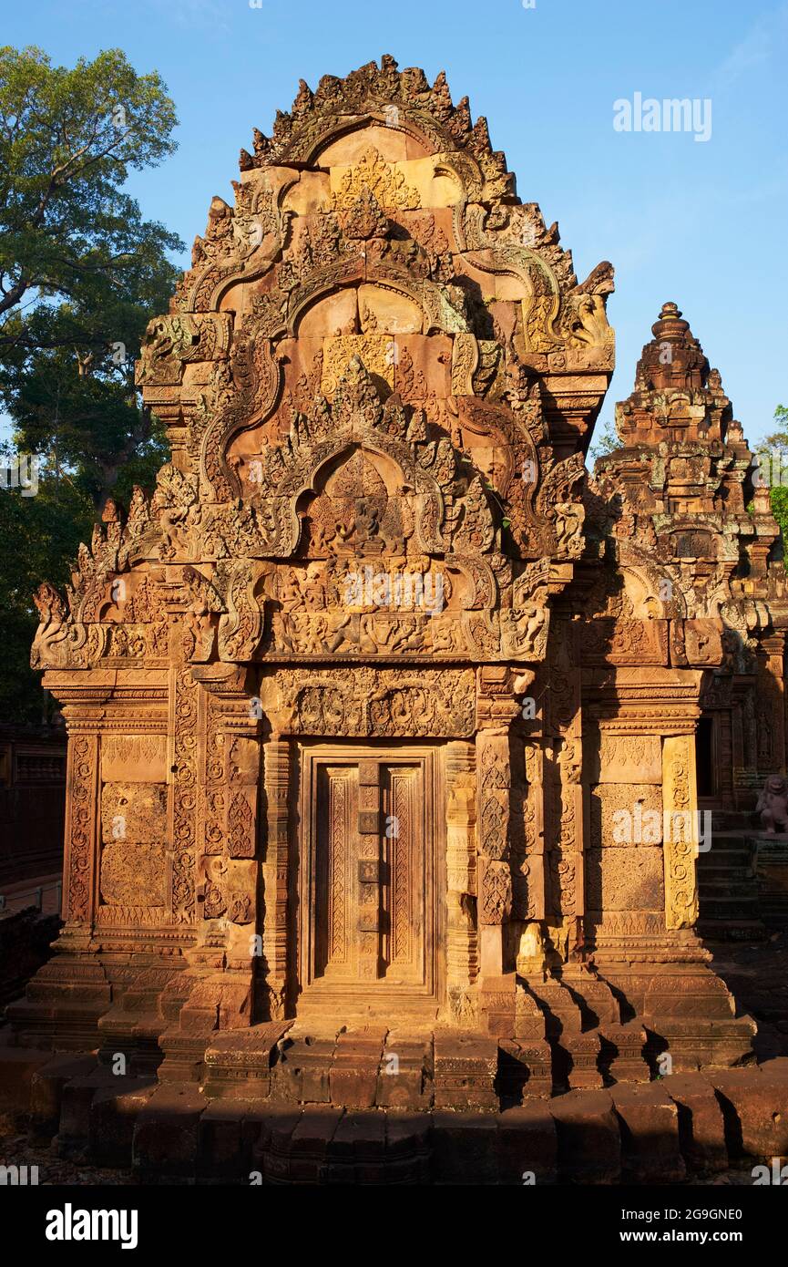 Sud-est asiatico, Cambogia, provincia di Siem Reap, sito di Angkor, patrimonio mondiale dell'UNESCO dal 1992, tempio di Banteay Kdei Foto Stock