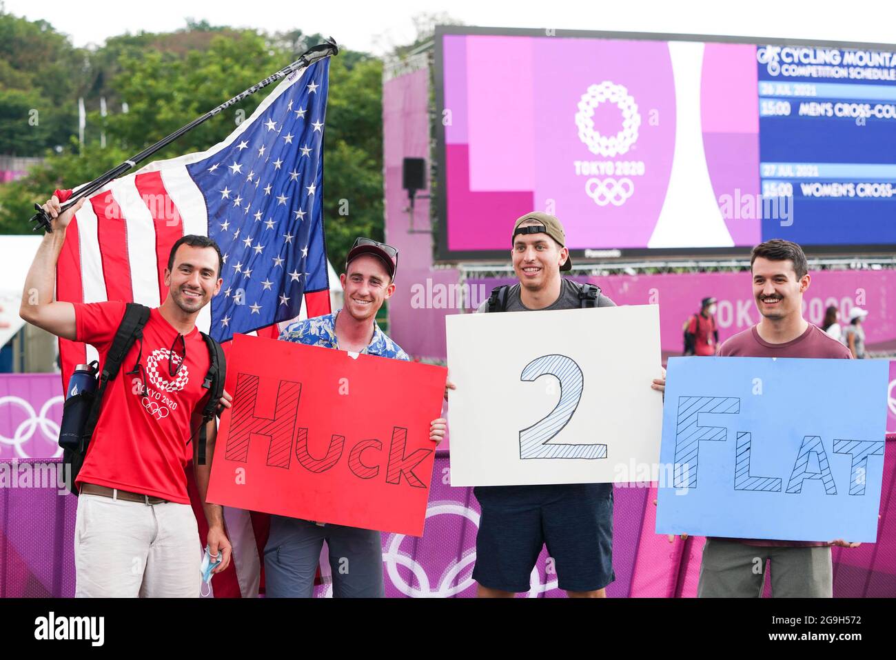 26 LUGLIO 2021 - Ciclismo : Men's Cross-country durante i Giochi Olimpici di Tokyo 2020 al corso Izu MTB a Shizuoka, Giappone. Credit: Shutaro Mochizuki/AFLO/Alamy Live News Foto Stock