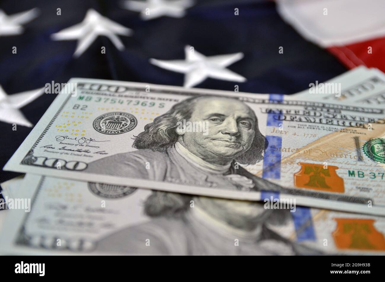 Il dollaro americano è la base della valuta mondiale. Foto Stock