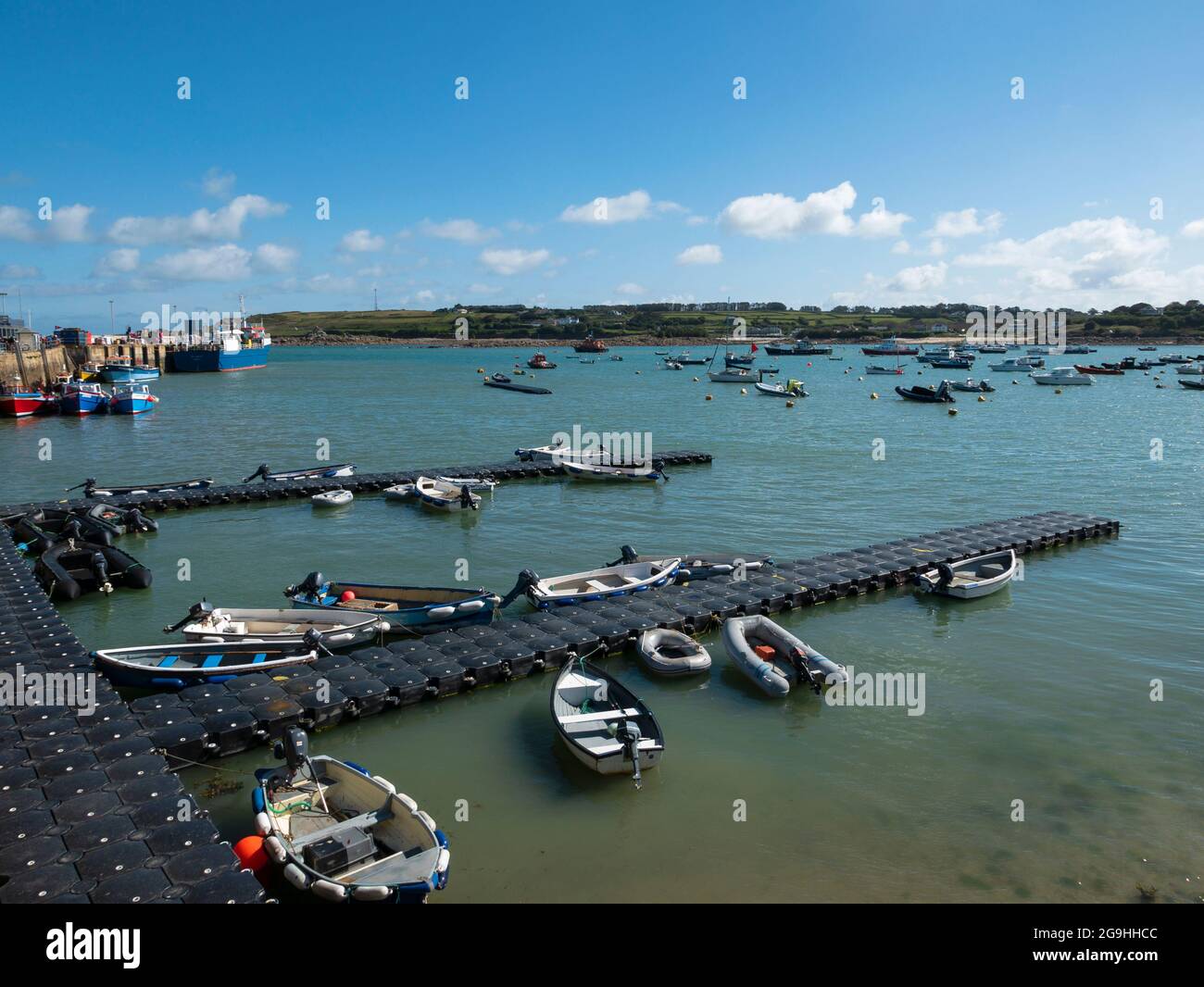 The Quay, Hugh Town, St Mary's, Isles of Scilly, Cornovaglia, Inghilterra, Regno Unito. Foto Stock