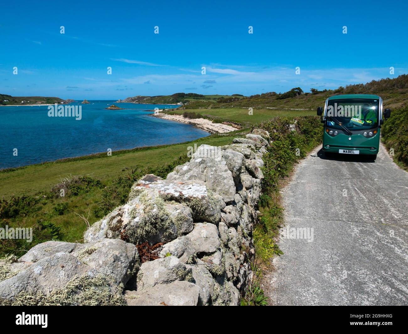 Tresco, Isole di Scilly, Cornovaglia, Inghilterra, Regno Unito. Foto Stock