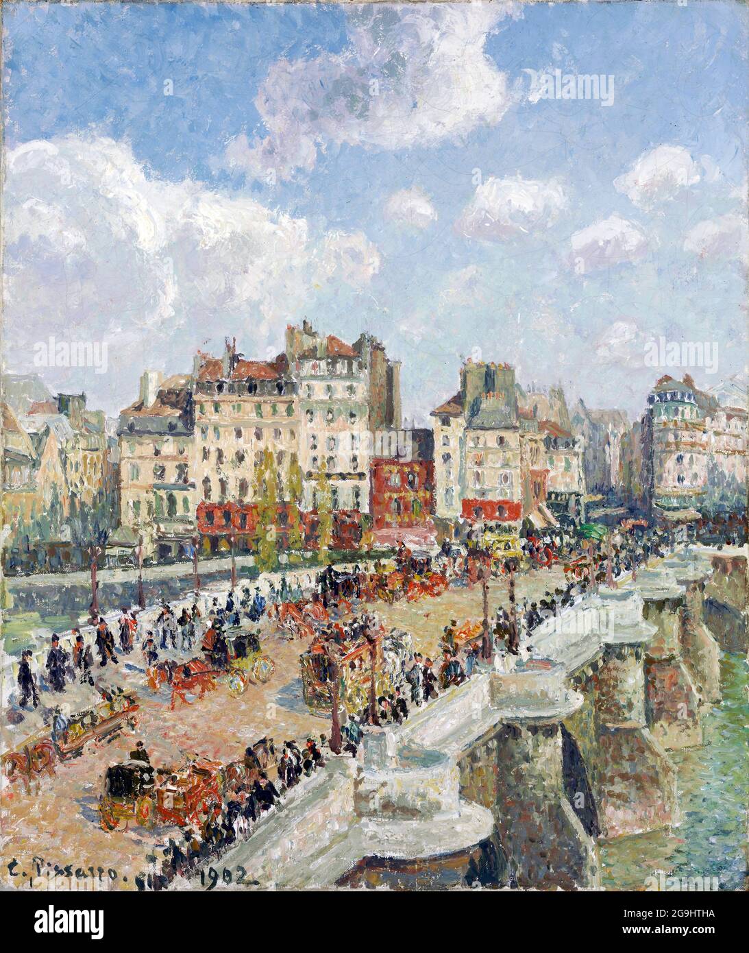 Il Pont-Neuf di Camille Pissarro (1830-1903), olio su tela, 1902 Foto Stock