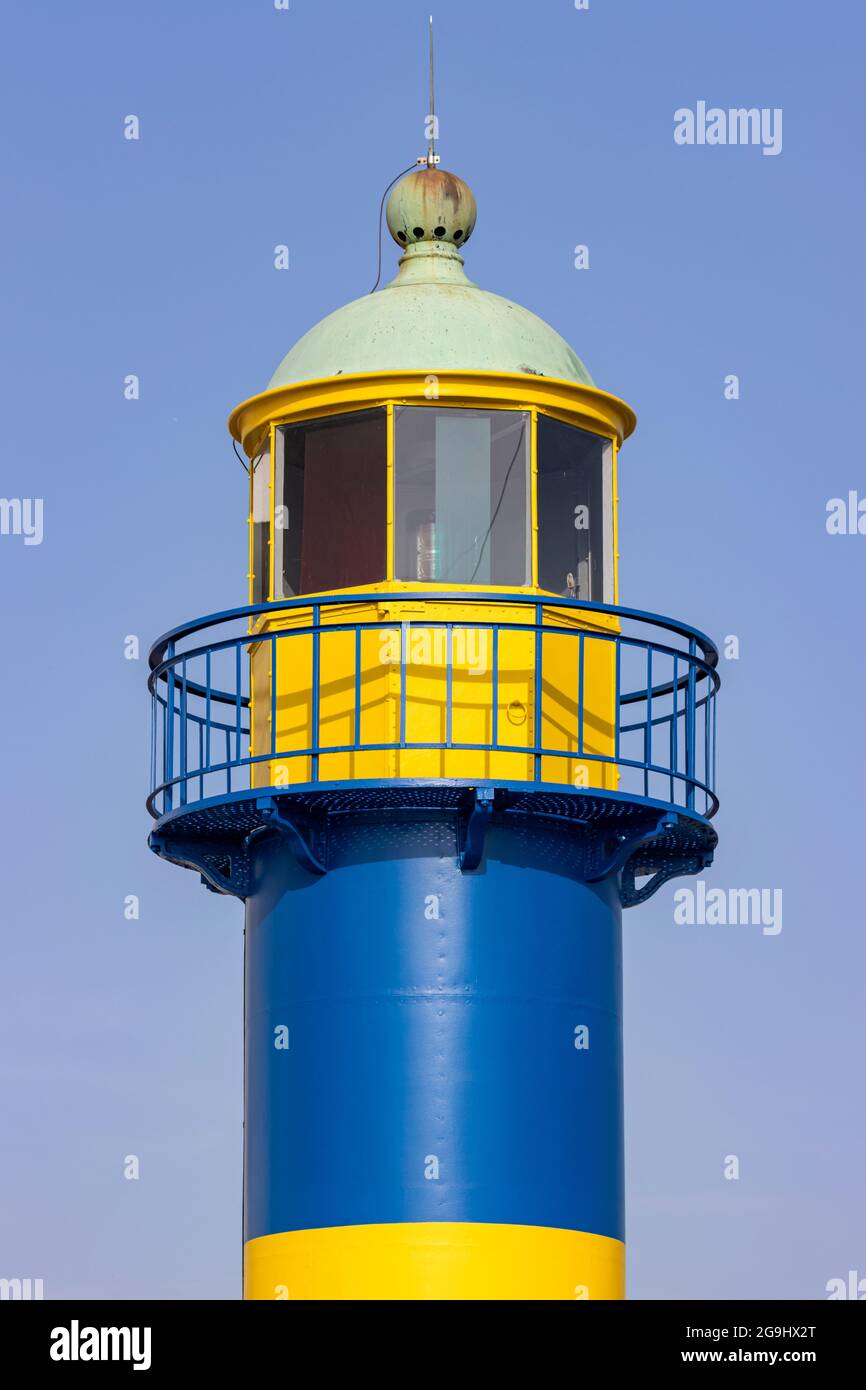 Eckernförde Vecchio faro a Schleswig-Holstein, Germania Foto Stock