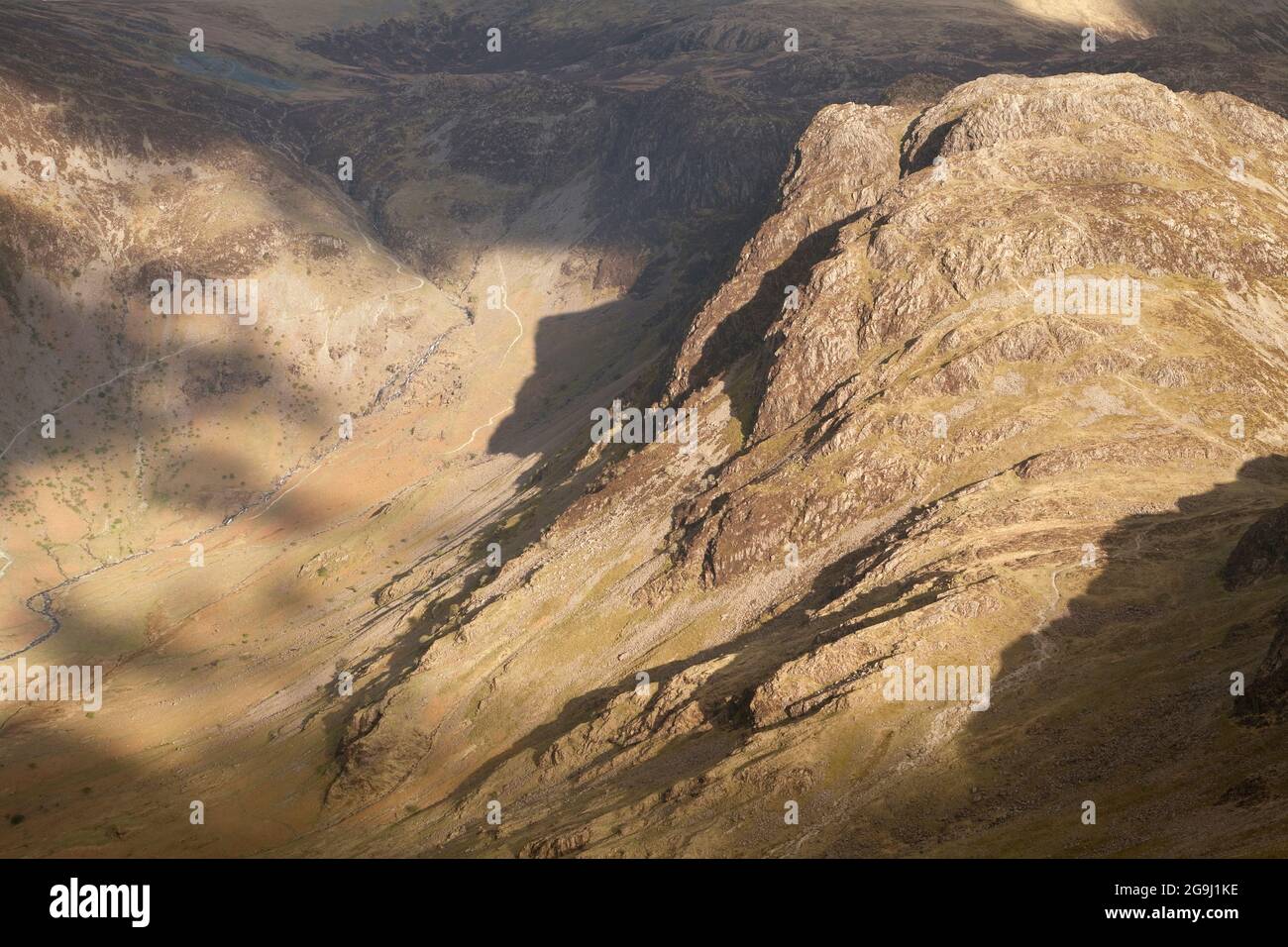 Haystacks e Warnscale Bottom, Lake District, Regno Unito Foto Stock