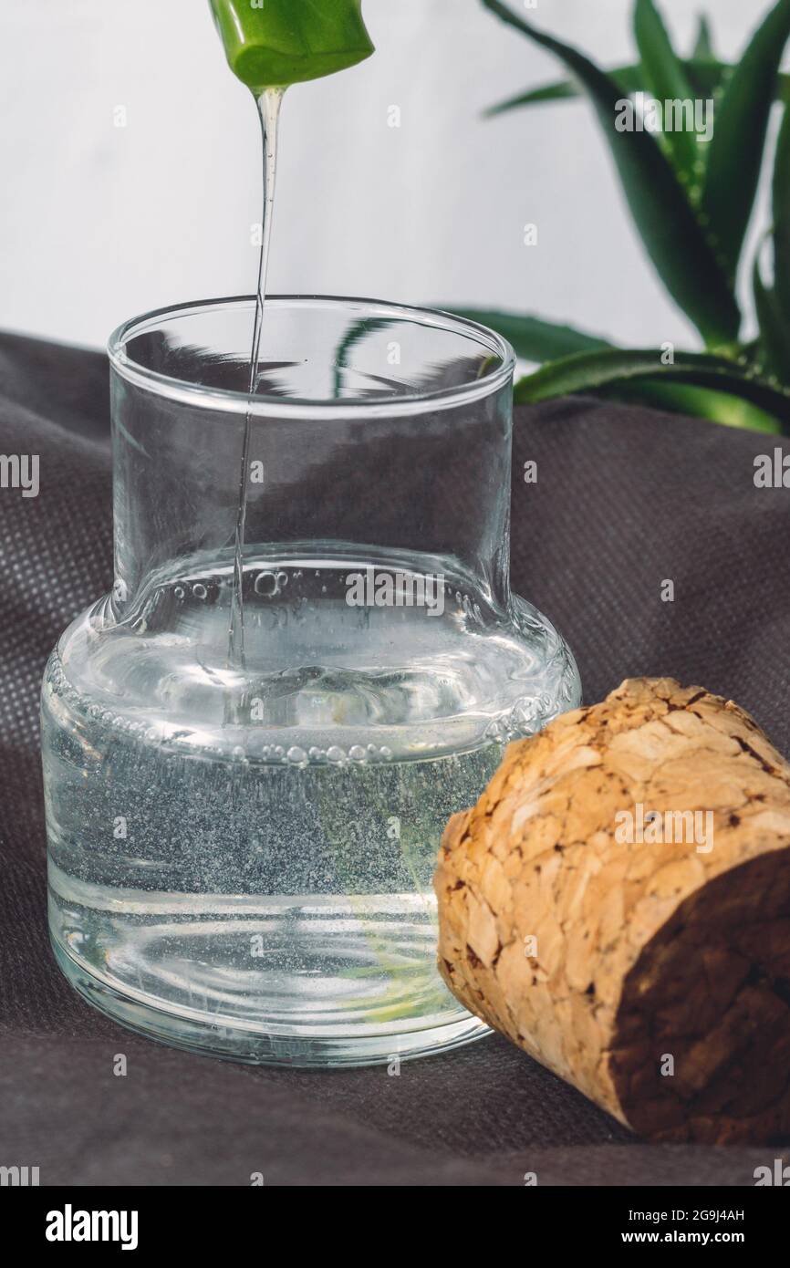 Una lozione Aloe vera Foto Stock