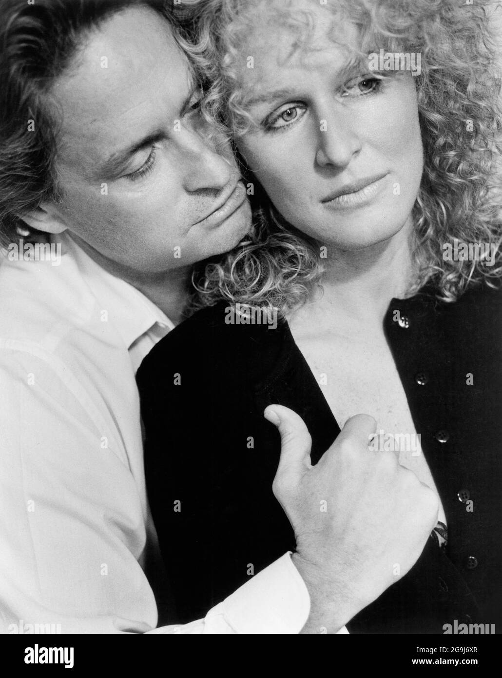 Michael Douglas, Glenn Close, on-set of the Film, 'Fatal Attraction', foto di Wayner Maser, Paramount Pictures, 1987 Foto Stock