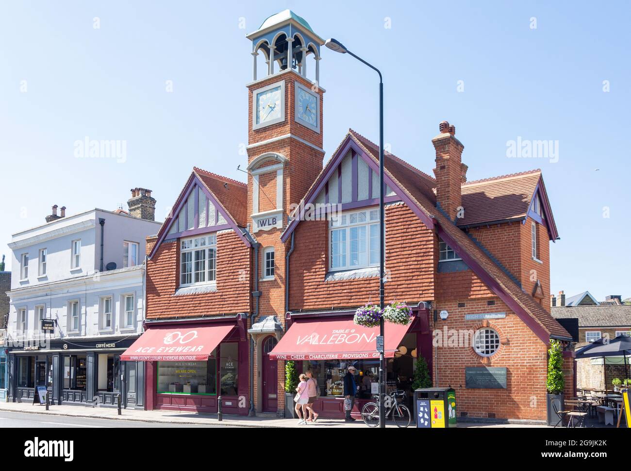 Ex stazione dei vigili del fuoco, Wimbledon Village, High Street, Wimbledon, London Borough of Merton, Greater London, England, Regno Unito Foto Stock