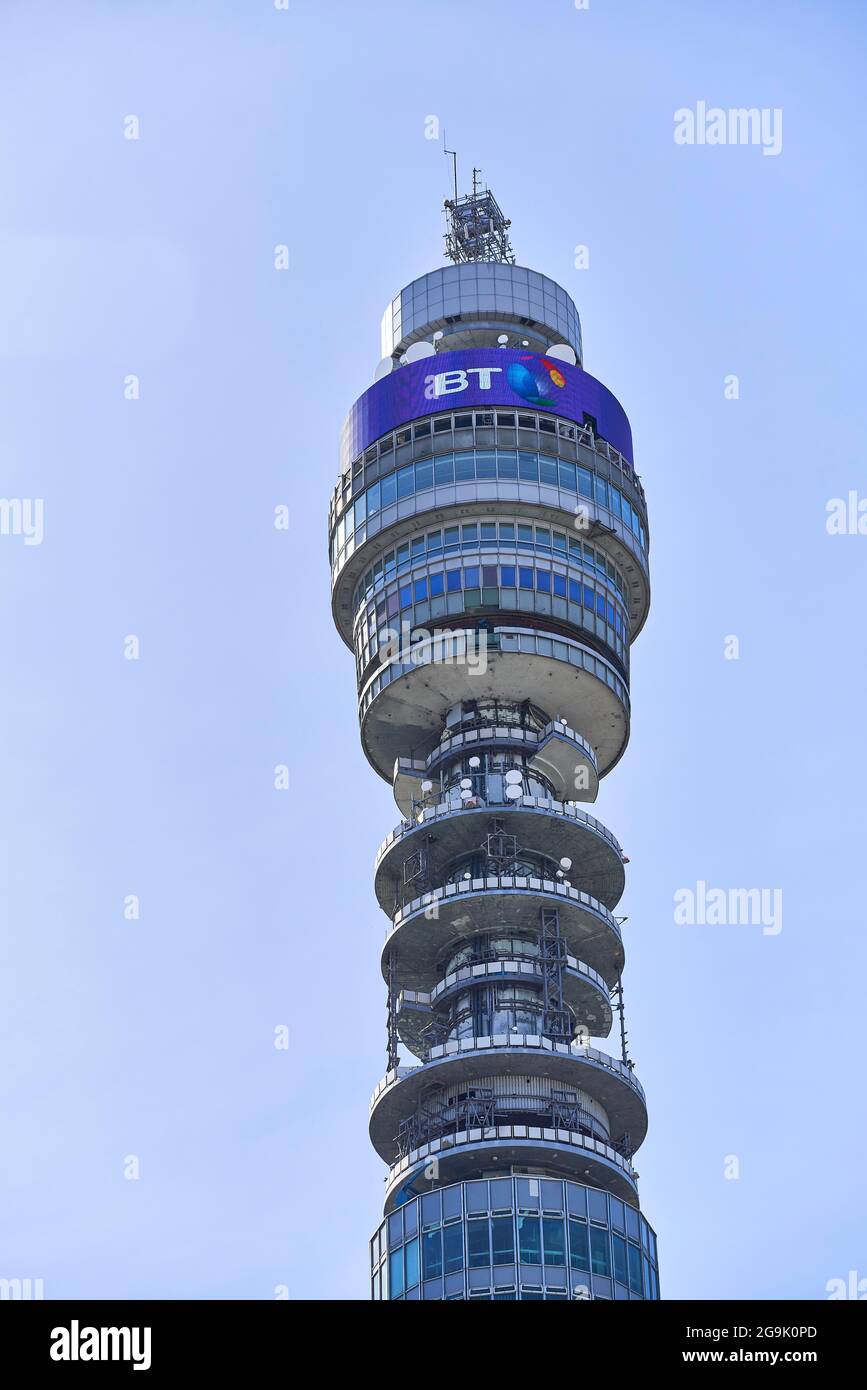 BT Tower, Londra, Inghilterra, Regno Unito Foto Stock
