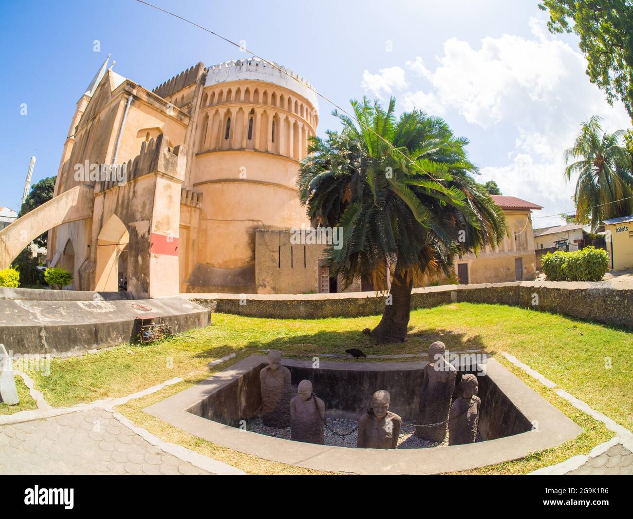 Clara Sornas Slave Monument, Zanzibar Town, Stone Town, Zanzibar, Tanzania Foto Stock