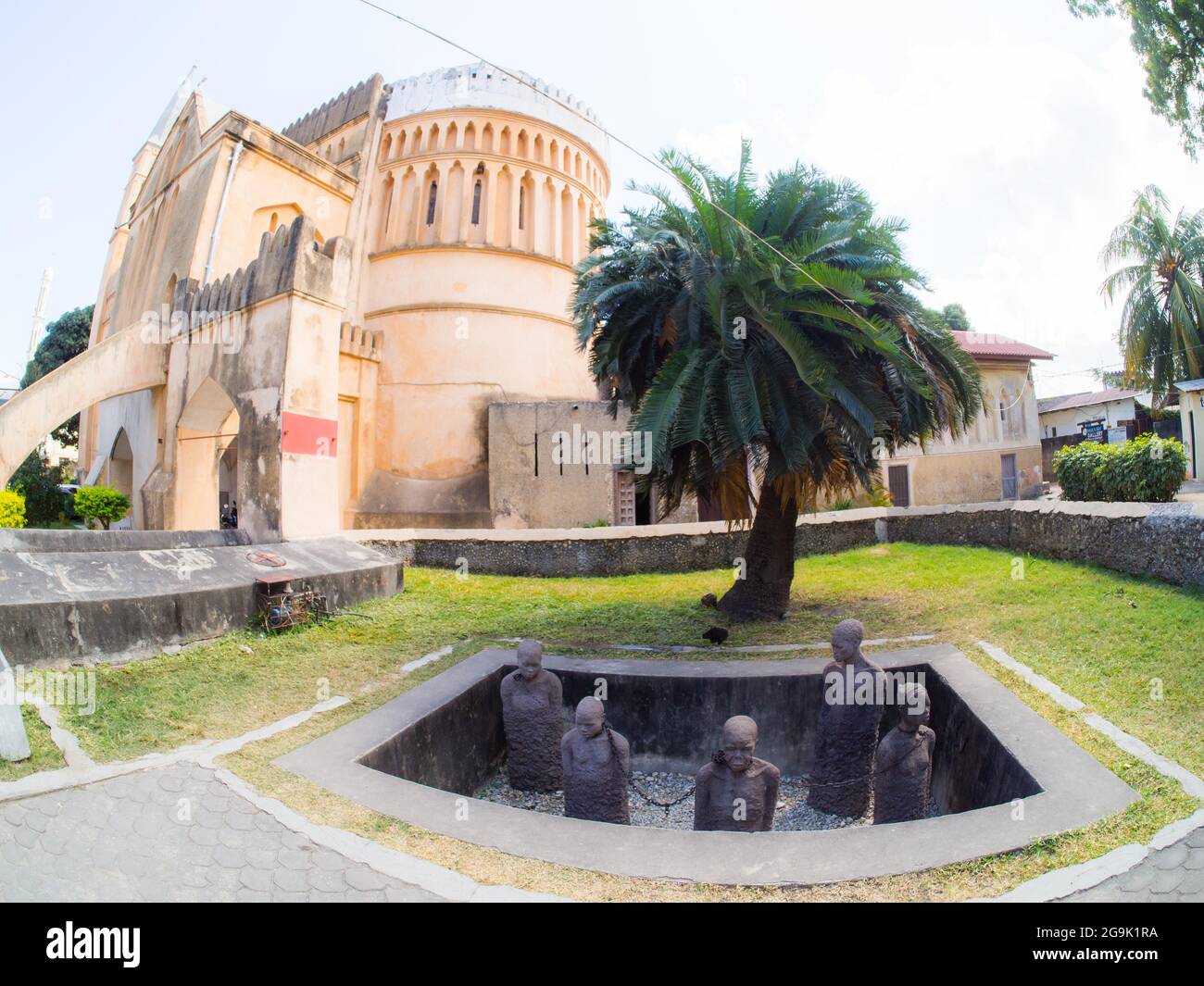 Clara Sornas Slave Monument, Zanzibar Town, Stone Town, Zanzibar, Tanzania Foto Stock