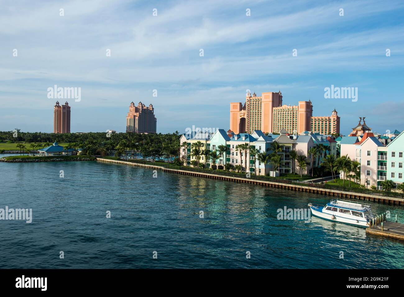 Hotel Atlantis Paradise Island, a Nassau, New Providence, Bahamas, dei Caraibi Foto Stock