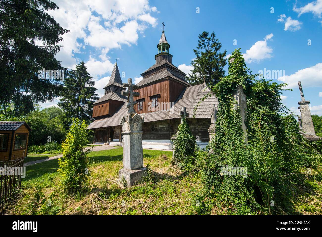 Sito UNESCO Chiesa dello Spirito Santo, Rothatyn, Ucraina Foto Stock