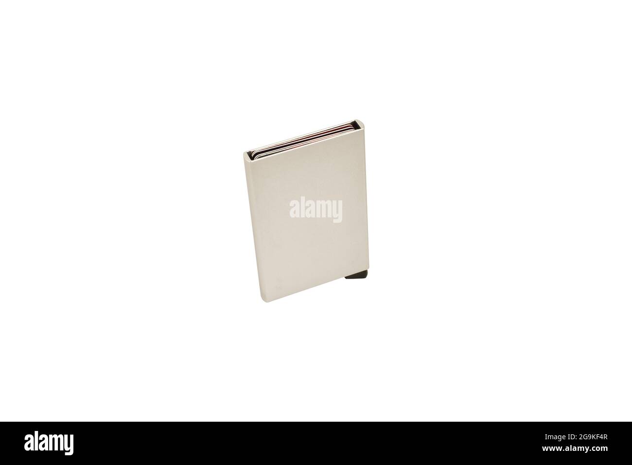 Porta-schede isolato su sfondo bianco con percorso di ritaglio Foto Stock