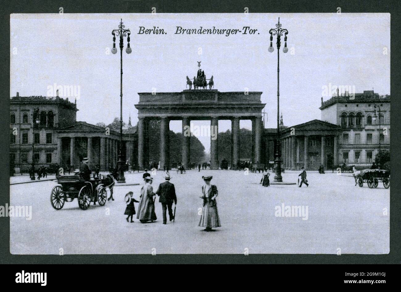 Geografia / viaggio, Germania, porta di Brandeburgo, cartolina, inviato 08. 01. 1915, casa editrice sconosciuta , DIRITTI-AGGIUNTIVI-AUTORIZZAZIONE-INFORMAZIONI-NON-DISPONIBILI Foto Stock