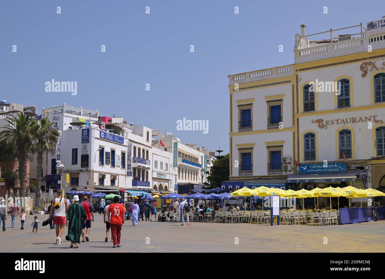 Scene di vita quotidiana nella Medina, Essaouira ma Foto Stock