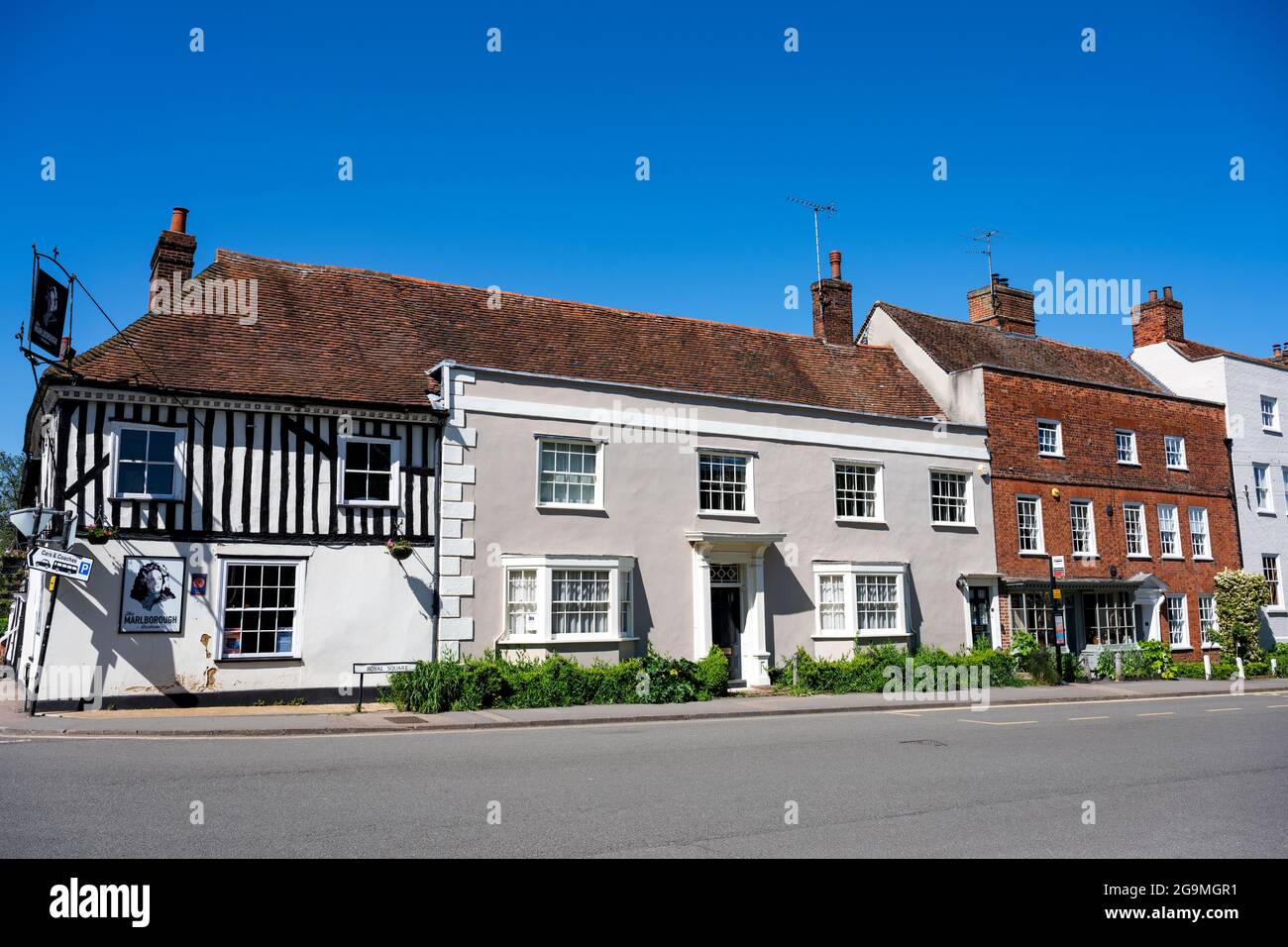 Royal Square Dedham Suffolk Inghilterra Foto Stock