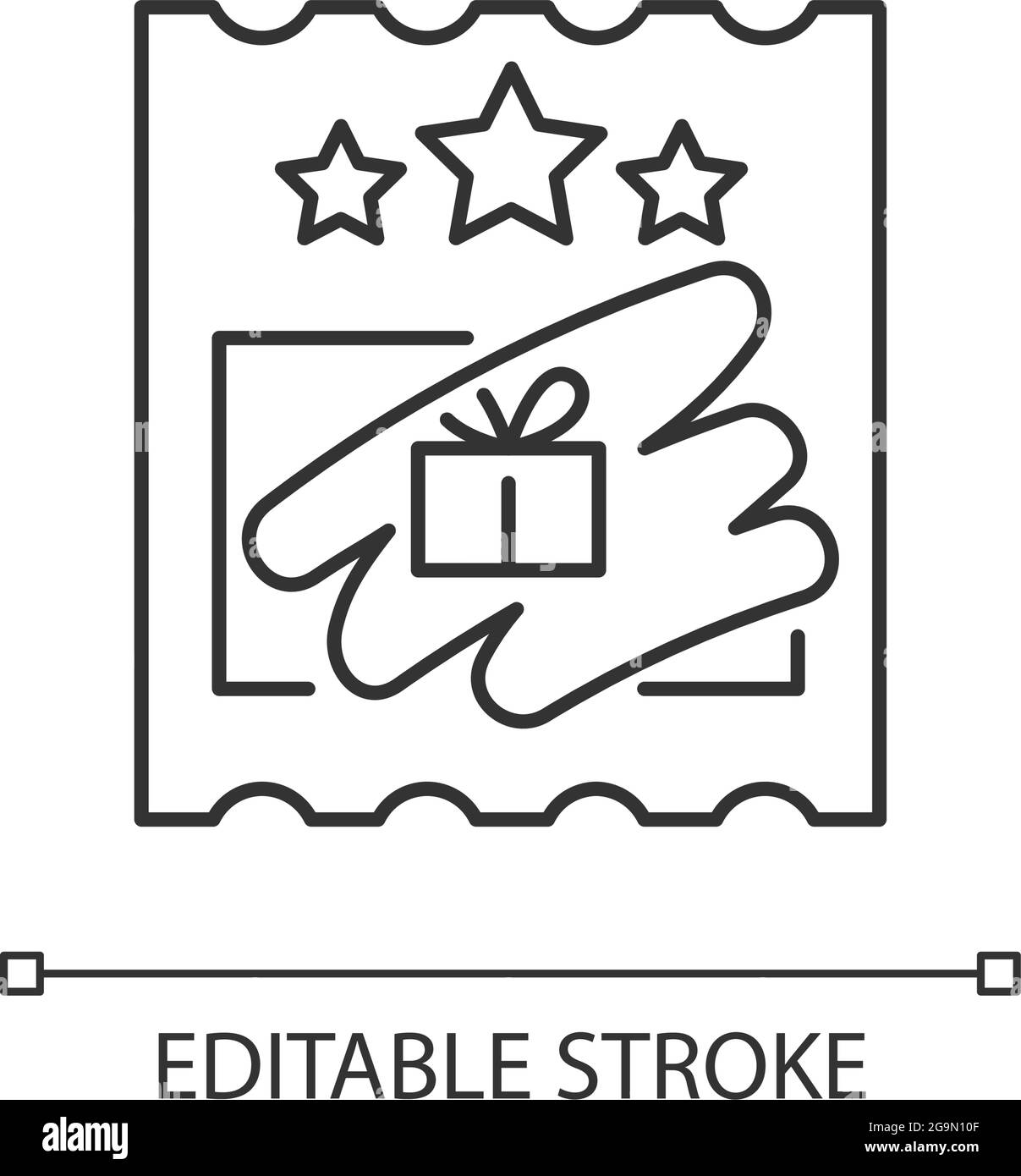 Icona lineare delle schede di memoria Illustrazione Vettoriale