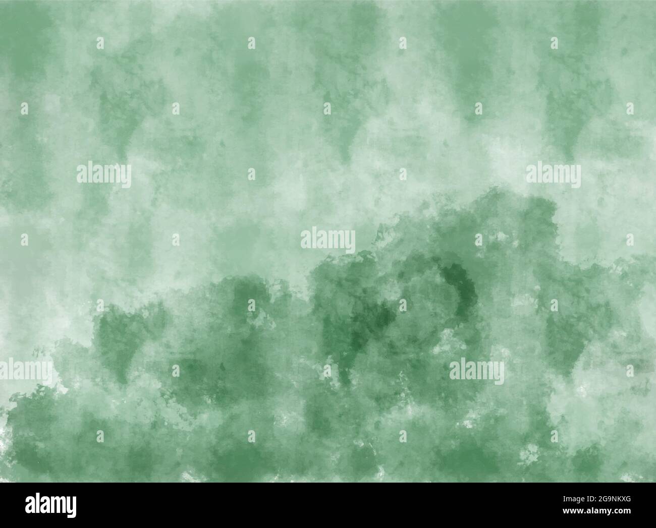 illustrazione vettoriale astratta di sfondo verde nuvoloso acquerello Illustrazione Vettoriale